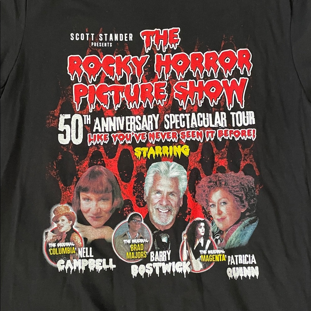 ♥️Rocky Horror Picture Show♥️Black Short Sleeve T- Shirt. Size (M) - Picture 3 of 8